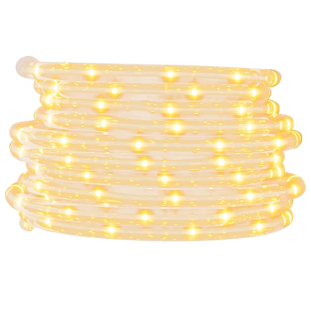 vidaXL Lichtschlauch 1200 LEDs Lichterschlauch Lichterkette LED-Streifen Außen Innen Party Deko Weihnachtsbeleuchtung Weihnachtsdeko Warmweiß 50m PVC