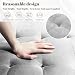 Aotumm Ciort Sofa 2 Seater, Sofa Couch with Comfy Seat Cushion, 2 Pillows, Small 2 Seater Sofa for Living Room/Apartment/Bedroom, Mid Century Modern Couch, Easy Assembly Sofas & Couches, Light Grey