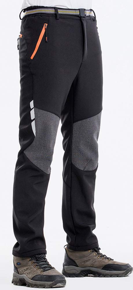 AbelWay Women's Outdoor Mountain Waterproof Windproof Fleece Ski Snow Pants Hiking Trousers(Army Green,S)