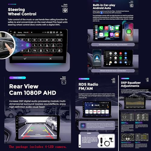 Pantalla táctil Android de 9 pulgadas para Chevrolet Spark 2009-2016 HD 4