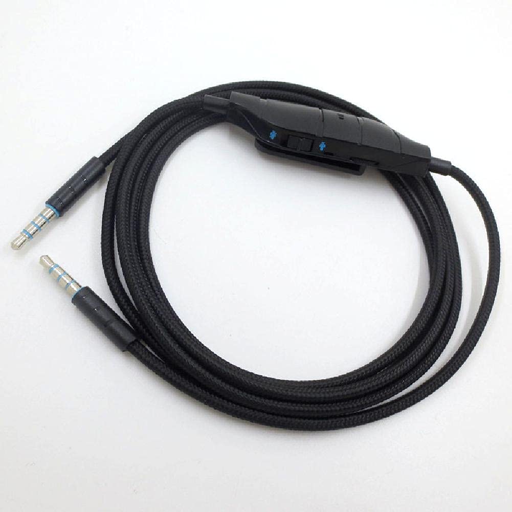 100 Hz-20 kHz 3,5 mm zamiennik słuchawek kabel audio przewód z regulacją głośności do zestawu słuchawkowego Logitech G633 G635 G933 G935