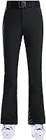 GSOU SNOW Women's Slim Ski Pants - Insulated Waterproof 15K Breathable 10K Snowboard Snow Pants for Winter Sports