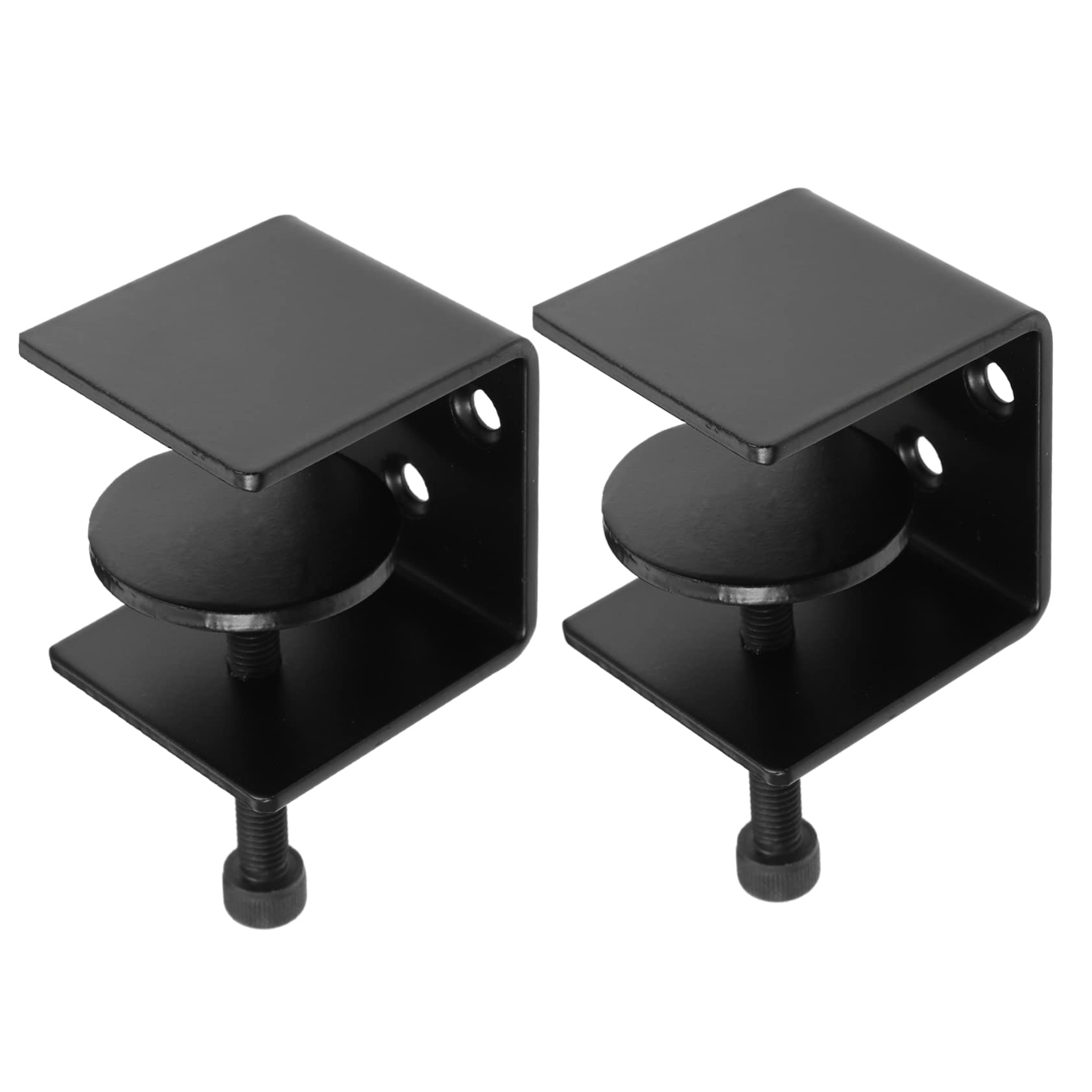 Supports d'étagère métalliques robustes en fer noir épuré