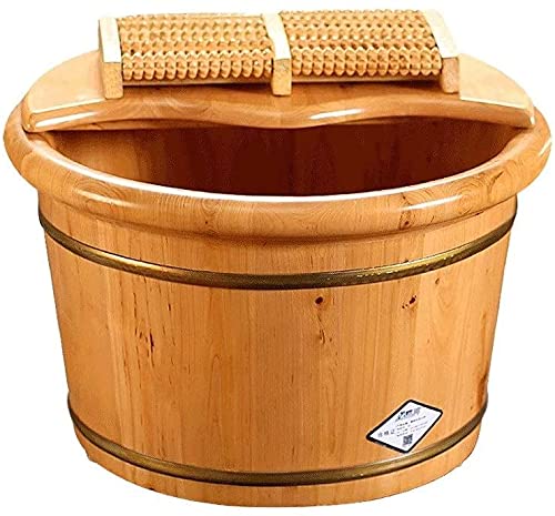 Spa de pies de madera para uso en casa con tapa sólida