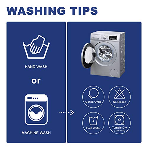 Gravan Rectangle Polyester Tablecloth Vintage Printed And Spill Proof Table Cover For Home And Kitchen (Blue And White, 52X70 Inch) #TOP6