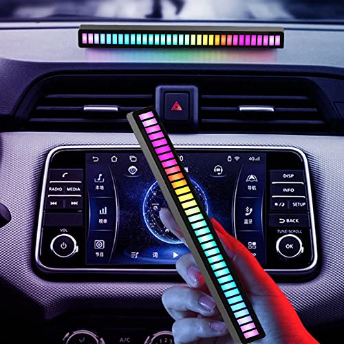 Rgb Sound Control Led Light, Usb/Rechargeable Battery App Control Colorful Tube Sound Voice-Activated Pickup Rhythm Led Strip Light, Music Atmosphere Ambient Lamp Bar For Car Party Computer #TOP23