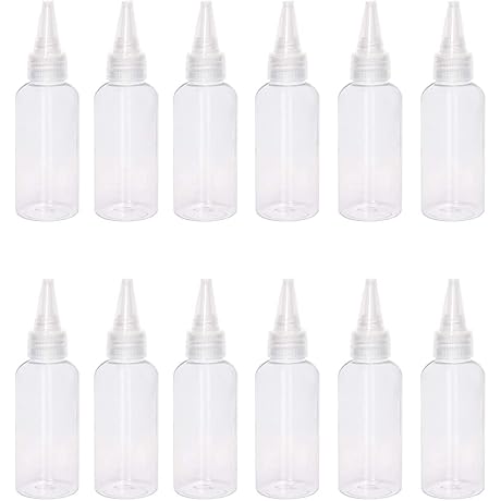 lasenersm 12 Pieces Plastic Squeeze Bottles 10ml