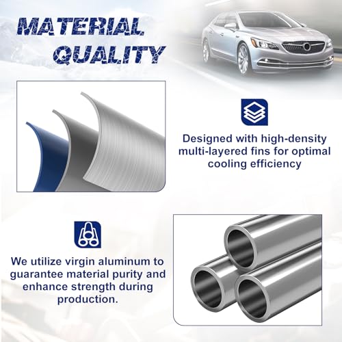Image of Air Conditioning A /C Condenser Compatible with Buick LaCrosse 2017-2019, Chevrolet Malibu 2016-2022