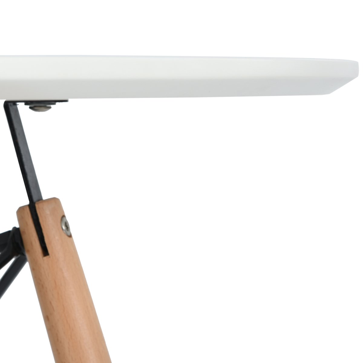 H.J WeDoo Petite Table de Salle à Manger de Cuisine, Petite Table de Cuisine pour Cuisine, Salle à Manger, Salon et Bureau, Blanc, 80x80x74 cm