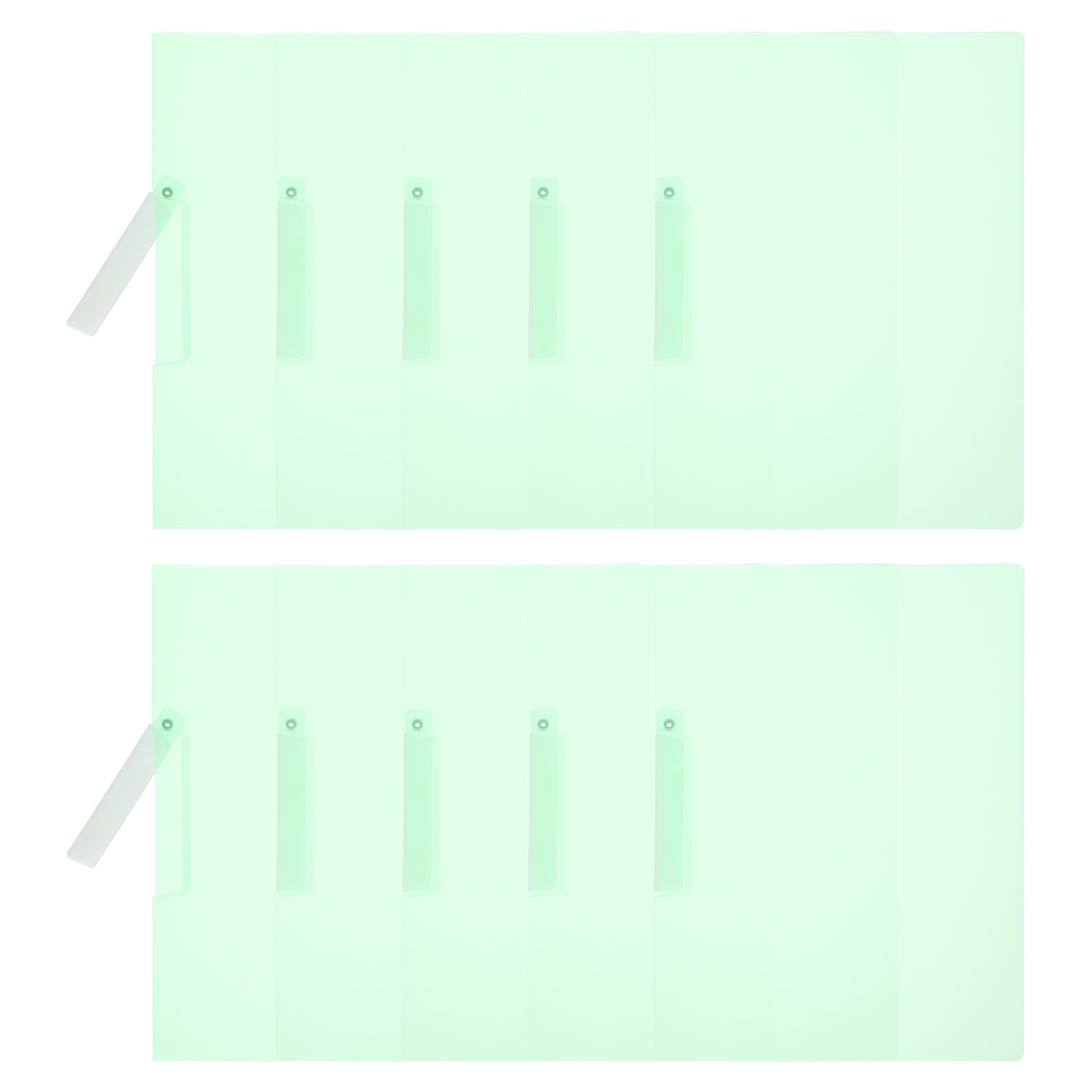 PATIKIL Plastic Folders with Mid-Side Swing Clip