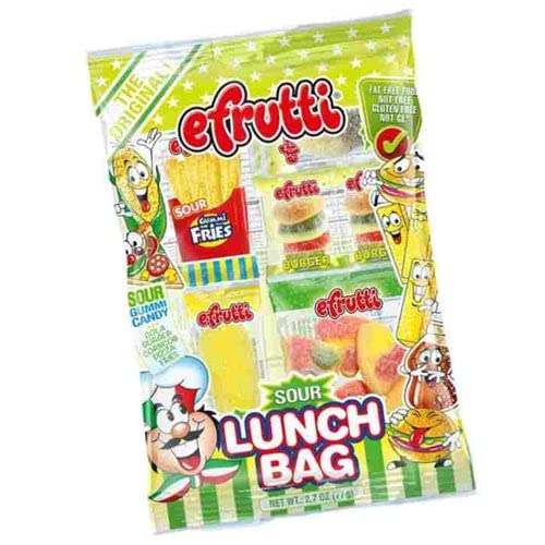 efrutti Gummi Sour Lunch Bag 2.7 oz.- Case of 12 miniatura 1