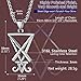 PROSTEEL Lucifer Amulet Necklace Stainless Steel Satanic Jewelry Lilith Mens Pendant Necklaces