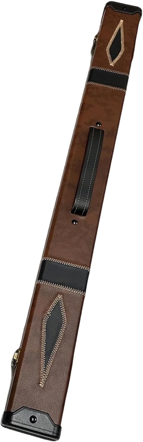YIJU Pool Pole Case Billiard Cue Carrying Case Holder PU Leather Portable Stylish for Men Women Billiard Pole Bag Storage Box