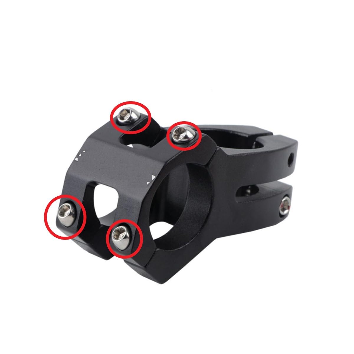 Set Bulloni Manubrio Bici M5 X 20mm E M6 X 20mm – Viti Attacco Manubrio In Alluminio Per Mountain Bike E Bici Da Strada (Nero)
