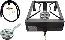 Fogão Alta Pressão Portátil 1 Boca Gás para Camping Caminhão Viagens Portátil com mangueira Semi industrial