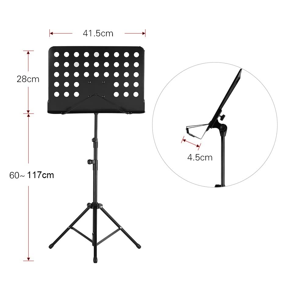 Leggio portatile in metallo strumenti musicali staccabili per pianoforte violino chitarra spartiti accessori per parti di chitarra