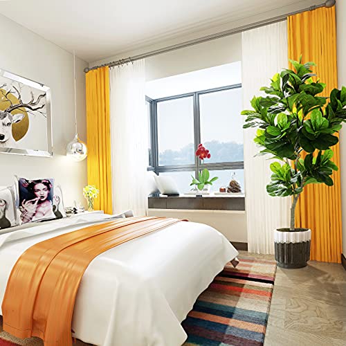 Oxllxo 6Ft Full Artificial Fiddle Leaf Fig Tree (72In) With Plastic Nursery Pot Faux Tree, Ficus Lyrata Fake Plant For Office House Farmhouse Living Room Home Decor (Indoor/Outdoor) #TOP3