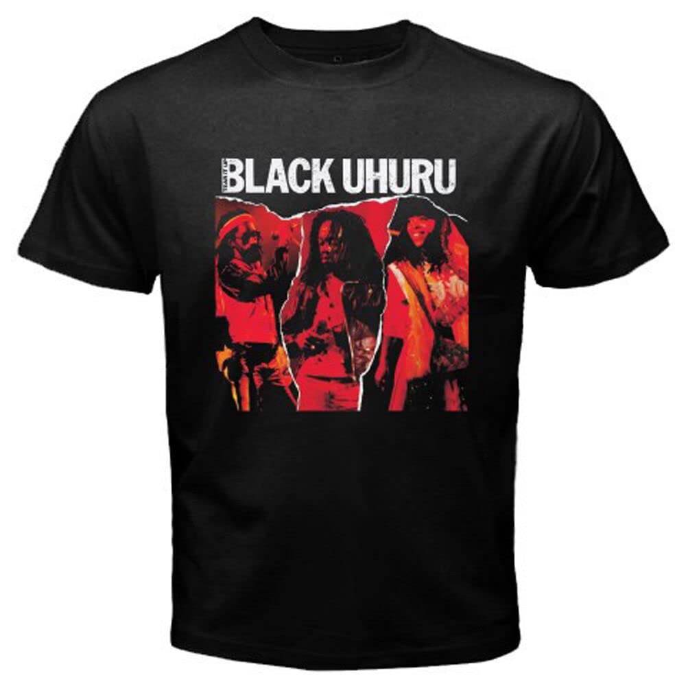 Qianximihoutao Unisex Black Uhuru Mens T-Shirt Graphic Tee Shirt Xxl