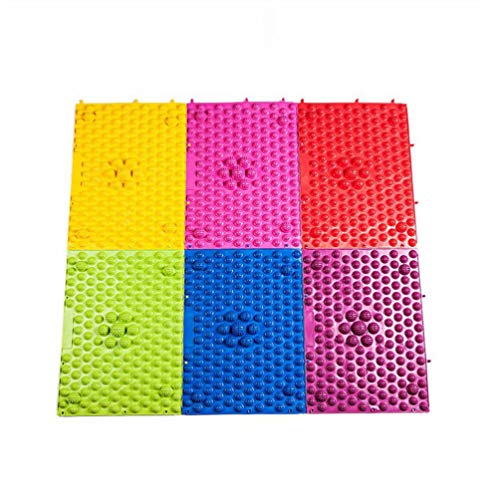 Heallily Foot Massager Mat Acupressure Massage And Reflexology Mat, Best Fit For Plantar Fasciitis,Yoga And Pain And Stress Relief 2 Pack (Rosy) #TOP3