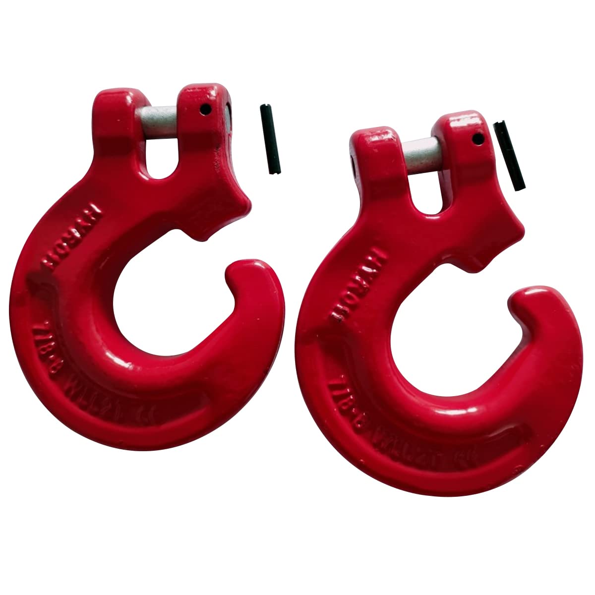 2Pack G80 Chain Hook 5/16" Logging Chain Choker Hook with 2 Tons /4400Lbs Working Load Limit for Loging Forest Clevis C Hook - Image 4