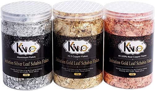 Gold Leaf Flakes for Resin,30g Gold Flakes for Craft, Nail, Jewelry Making, Slime,Painting