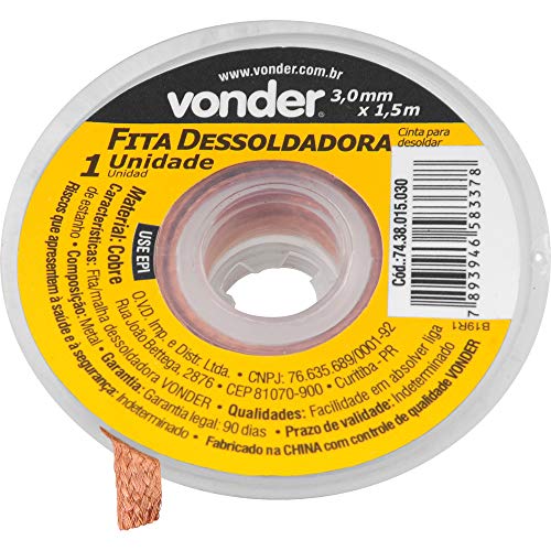 Fita/Malha Dessoldadora 3 Mm X 1.5M Vonder