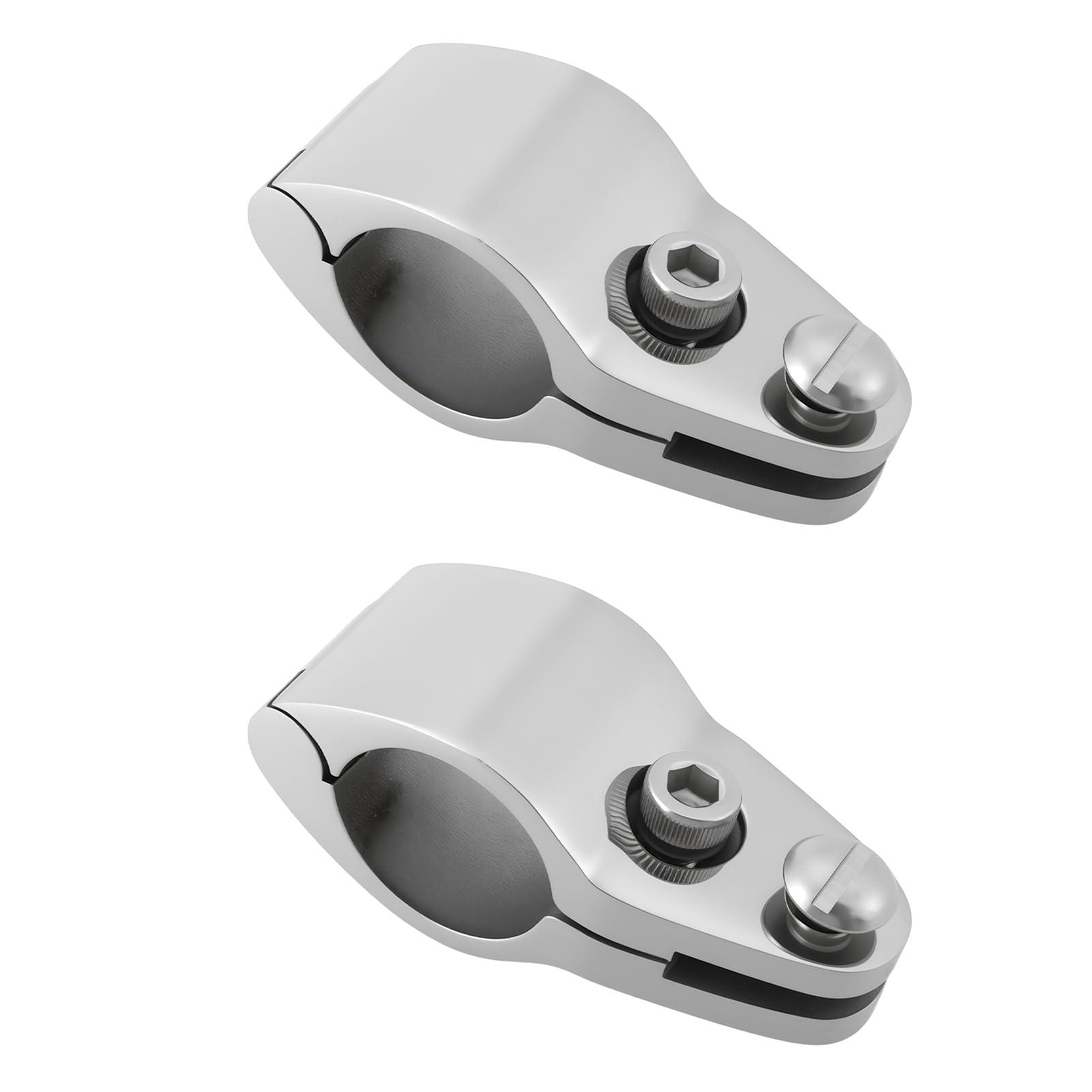 ECSiNG Lot de 2 Supports Coulissants à Mâchoires en Acier Inoxydable 316 Compatible avec Bimini L'installation sur Toit