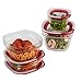 Rubbermaid Easy Find Lids 8-Piece Glass Food Storage Container Set