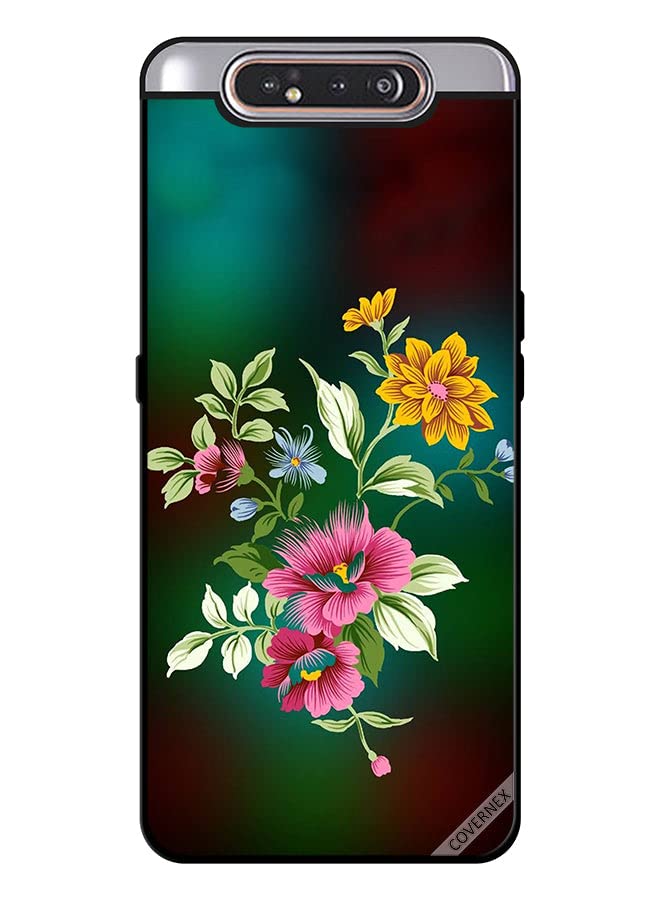 Protective Case Cover For Samsung Galaxy A80 Hd Flowers