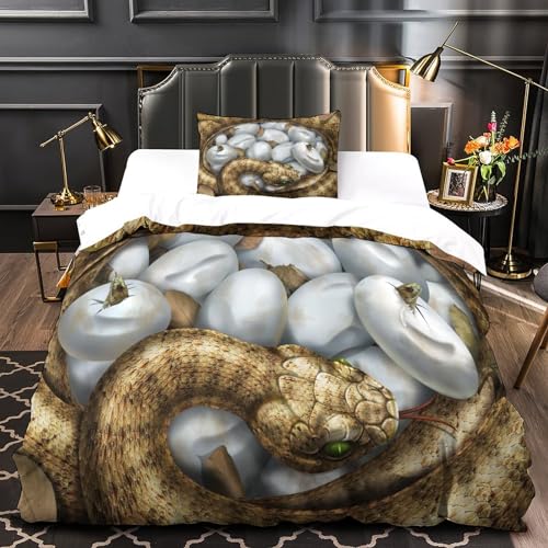 Housse de couette serpent zippée pour un lit simple toujours impeccable - 5