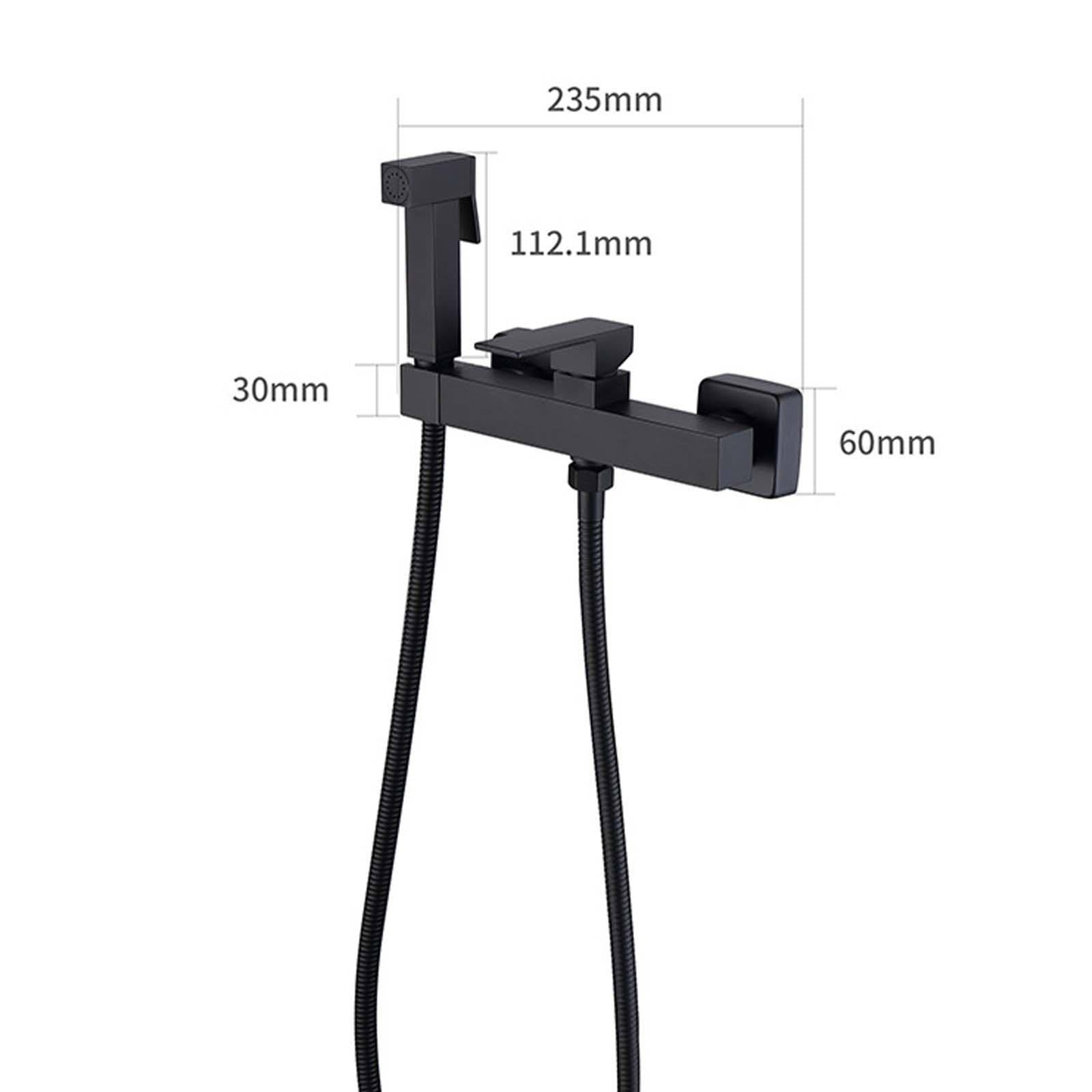 Ducha Bidet para WC Caliente o FríoDucha Bidet Latón Ducha Higienica para WC con Manguera de Acero Inoxidable de 1,5 m Grifo Bidet para WC Simple Grifo WC para Limpieza de Bebé/Mujer