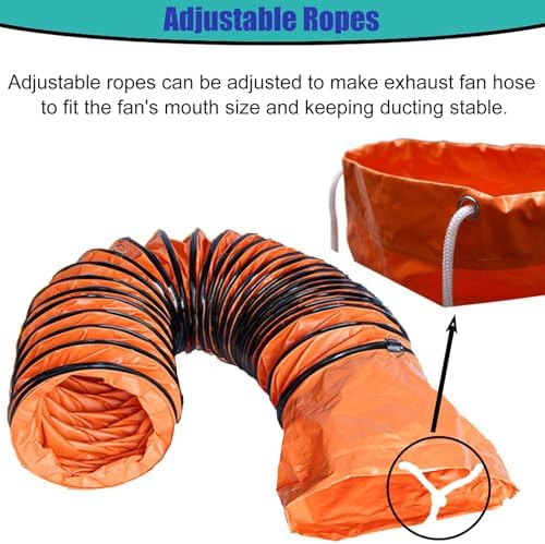 Heavy Duty Flexible Duct Hose for Ventilation | Portable Air Ducting for Exhaust Fans & Coolers | Durable Airflow Solution for HVAC Systems