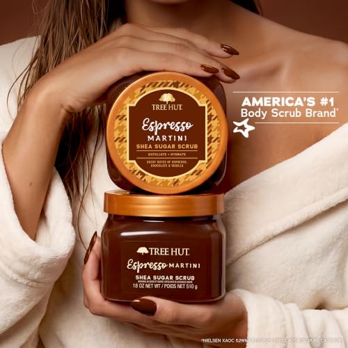 Image of Tree Hut Espresso Martini Body Scrub, Exfoliating Sugar Scrub, Vegan, 18 Oz