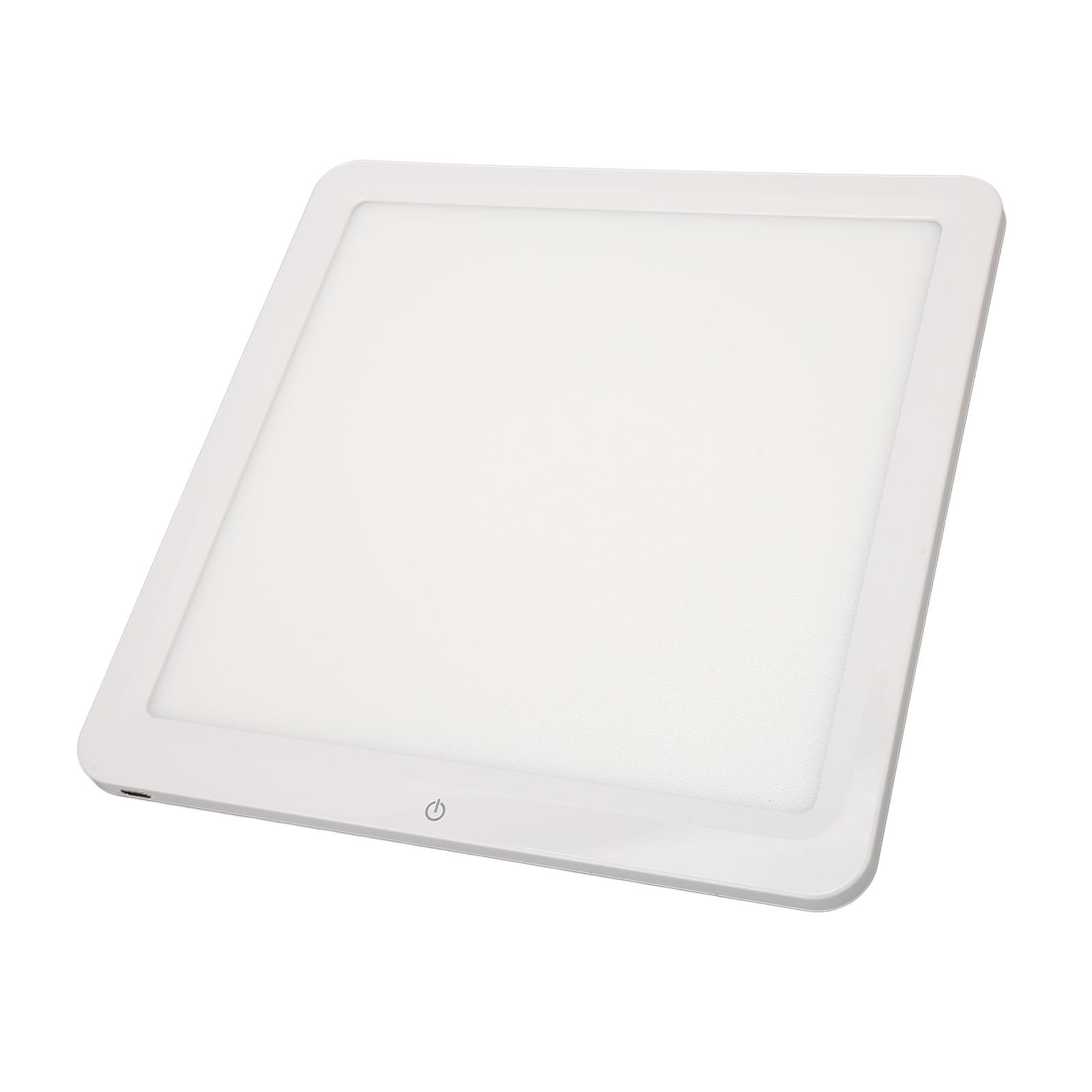 Keenso Panneau Lumineux LED sans Ombre pour Studio, Lampe de Prise de Vue Portable de Type C pour Bijoux et Cosmétiques, Puissance 600 LM, Matériau ABS en Blanc