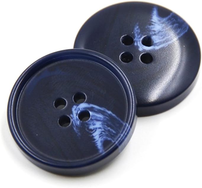 Classic Suit Buttons Elegent Overcoat Buttons Resin Bulk Fastener DIY Crafts Sewing Fasteners 4 Holes Pack of 10