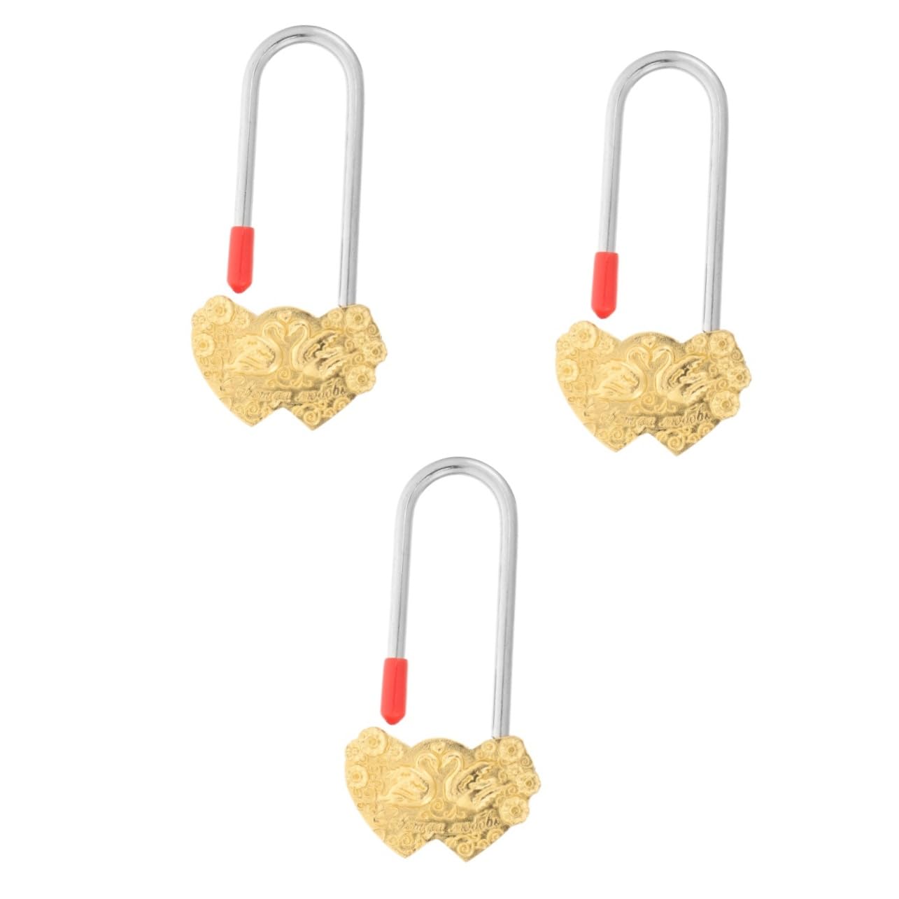 UKCOCO 3stücke Swan Pattern Metal Padlock Vintage Liebesschloss Für Hochzeiten Reisen Und Jubiläen Dekoratives Wunschschloss Mit Feiner Verarbeitung Und Tragbarem Design