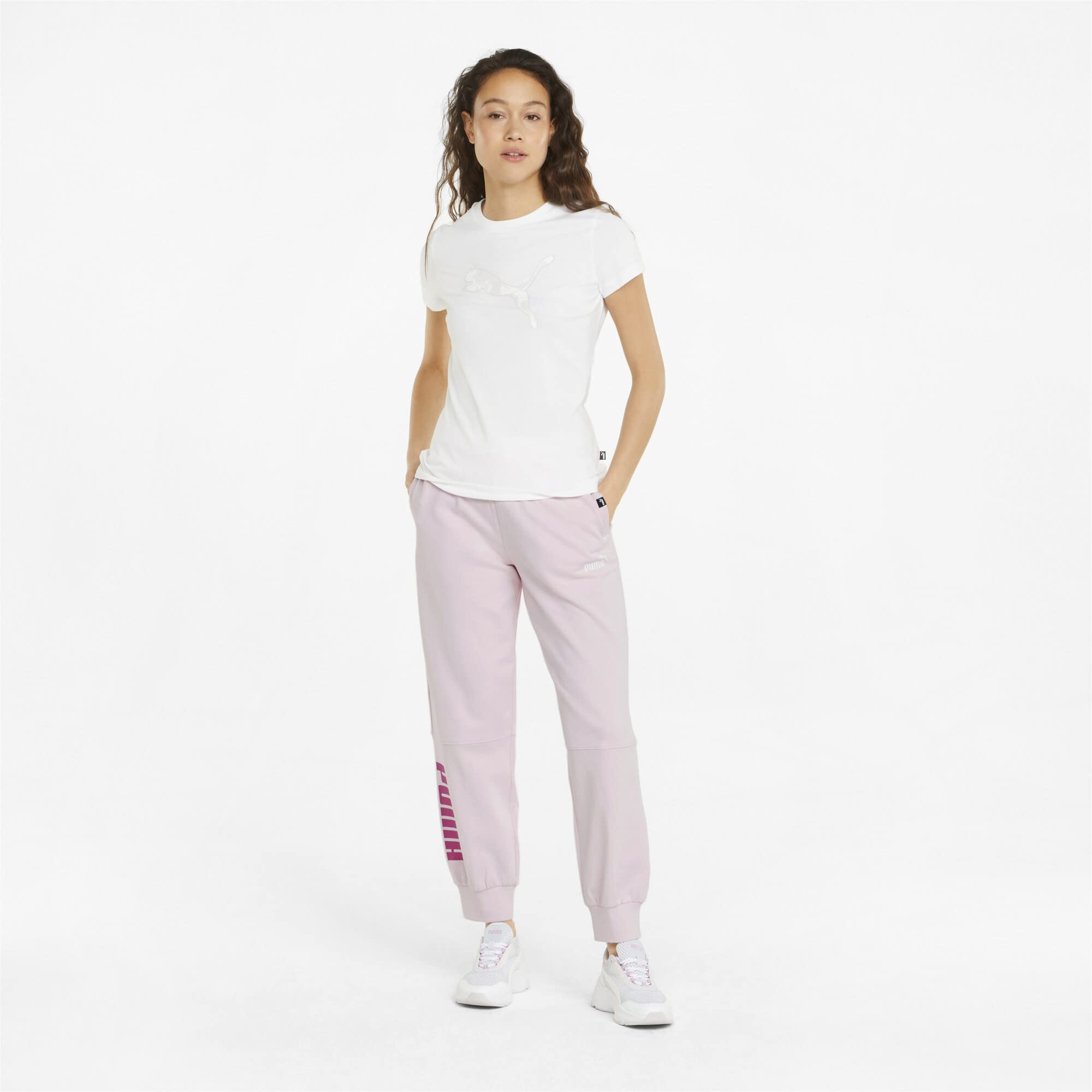 PUMA Damen Pants Power Damenhosen M Chalk Pink