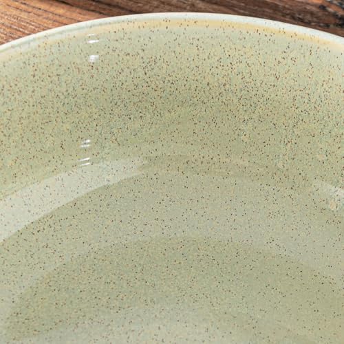 Tazón de cerámica Yundu 11 pulgadas 4 litros rayado verde miniatura 6
