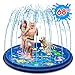 Splash Pad, 170cm, Ohuhu Wasser-Spielmatte Splash Splash Play Matte, Sommer Garten Wasserspielzeug für Baby, Kinder, Hund und Haustiere