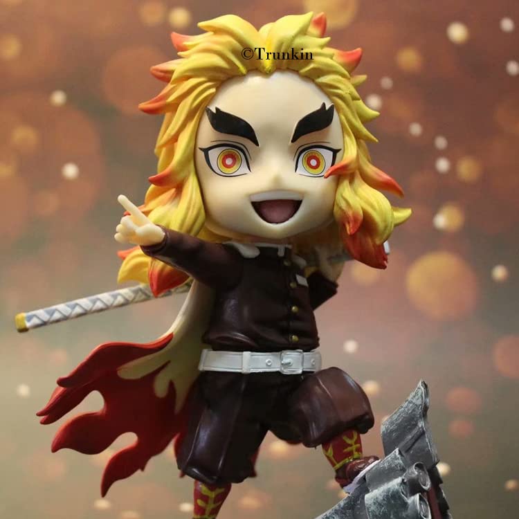 Image of Trunkin | Demon Slayer Rengoku Kyojuro Action Figure Figurine | Version Vibration Stars Weeb Manga Collectible Kimetsu no Yaiba | Anime Figurine