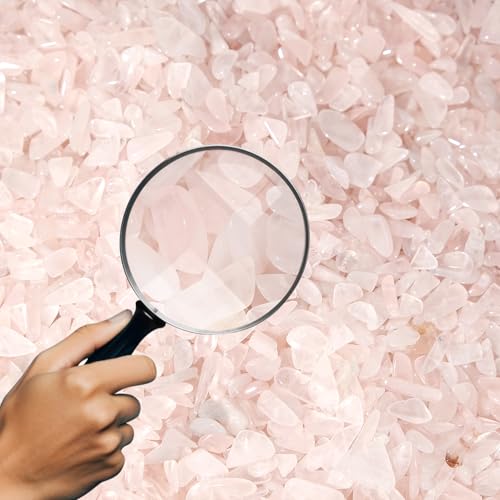 Image of Rose Quartz & Clear Quartz Chips Bulk 2lbs, 2400+ Pieces, 5-8mm Gemstones
