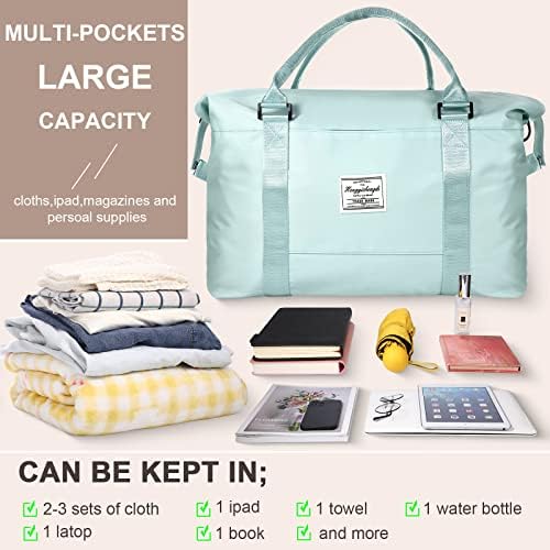 2 Pack Travel Bags for Women, Weekender Bags for Women, Cute Travel Duffel Bag Travel Workout Duffel Bag Waterproof Sports Tote Shoulder Overnight Bag (Pink, Light Green) 3 2 Pack Travel Bags for Women, Weekender Bags for Women, Cute Travel Duffel Bag Travel Workout Duffel Bag Waterproof Sports Tote Shoulder Overnight Bag (Pink, Light Green)
