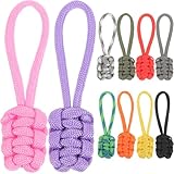 Hohopeti 10個 多機能ナイロン製ジッパーヘッド 耐久性壊れたファスナー引手交換用パーツ 衣類やバッグの補修用実用的なファスナー持ち手