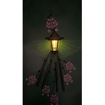Large Solar Owl Wind Chimes Waterproof, Gift for Women Mom Grandma Wife Sister Daughter Neighbor, Black Metal Wind Chime with Wind Catcher, Solar Decor Light for Outdoor Garden Patio Yard Porch Window
