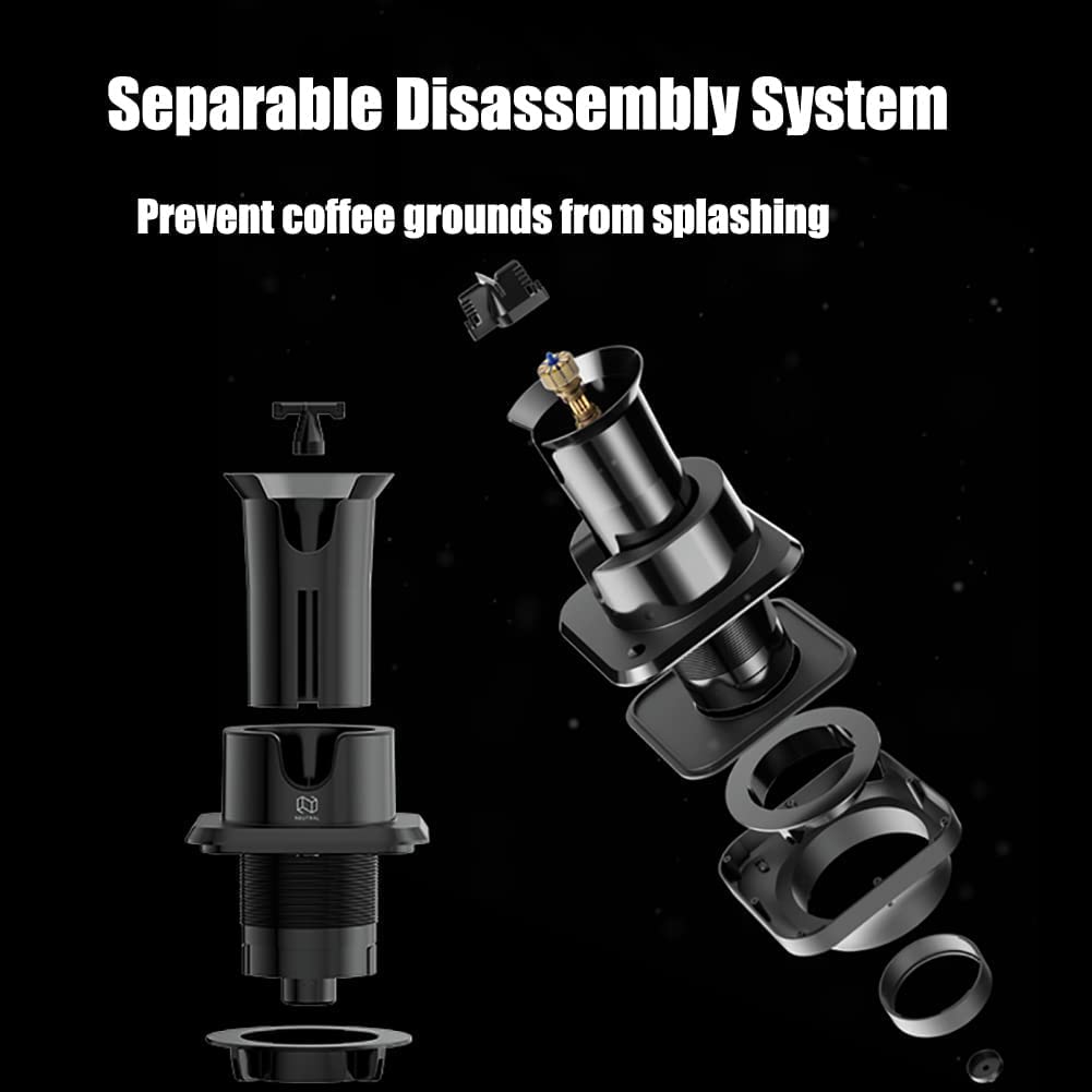 Máquina de limpieza de café Knock Box, kit de cepillo de limpieza rápida para máquina de espresso, velocidad de limpieza eléctrica de café molido, herramienta barista para el hogar o café