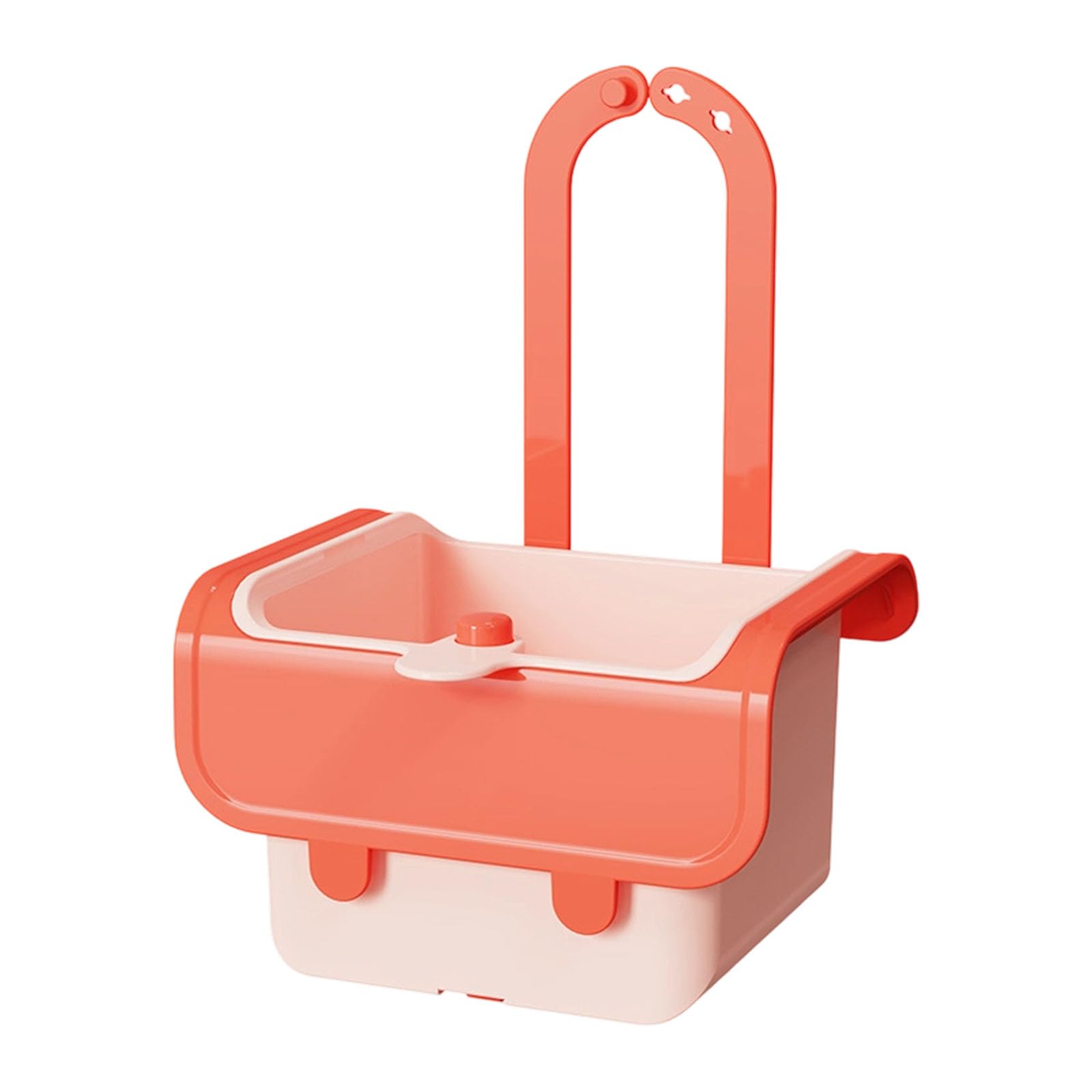 Woedpez Compact Faucet-Mounted Drain Basket with Touch Release Auto Dump for Dorms & Tiny Kitchens Food Release Compact Basket Disposal Spaces Dump Strainer