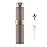 LISAPACK 8ML Atomizer Perfume Spray Bottle for Travel, Empty Refillable Cologne Dispenser, Portable Sprayer (Brown)