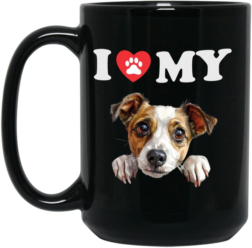 generic I Love My Dog Coffee Mug, JACK RUSSEL TERRIER Dog Lover G...