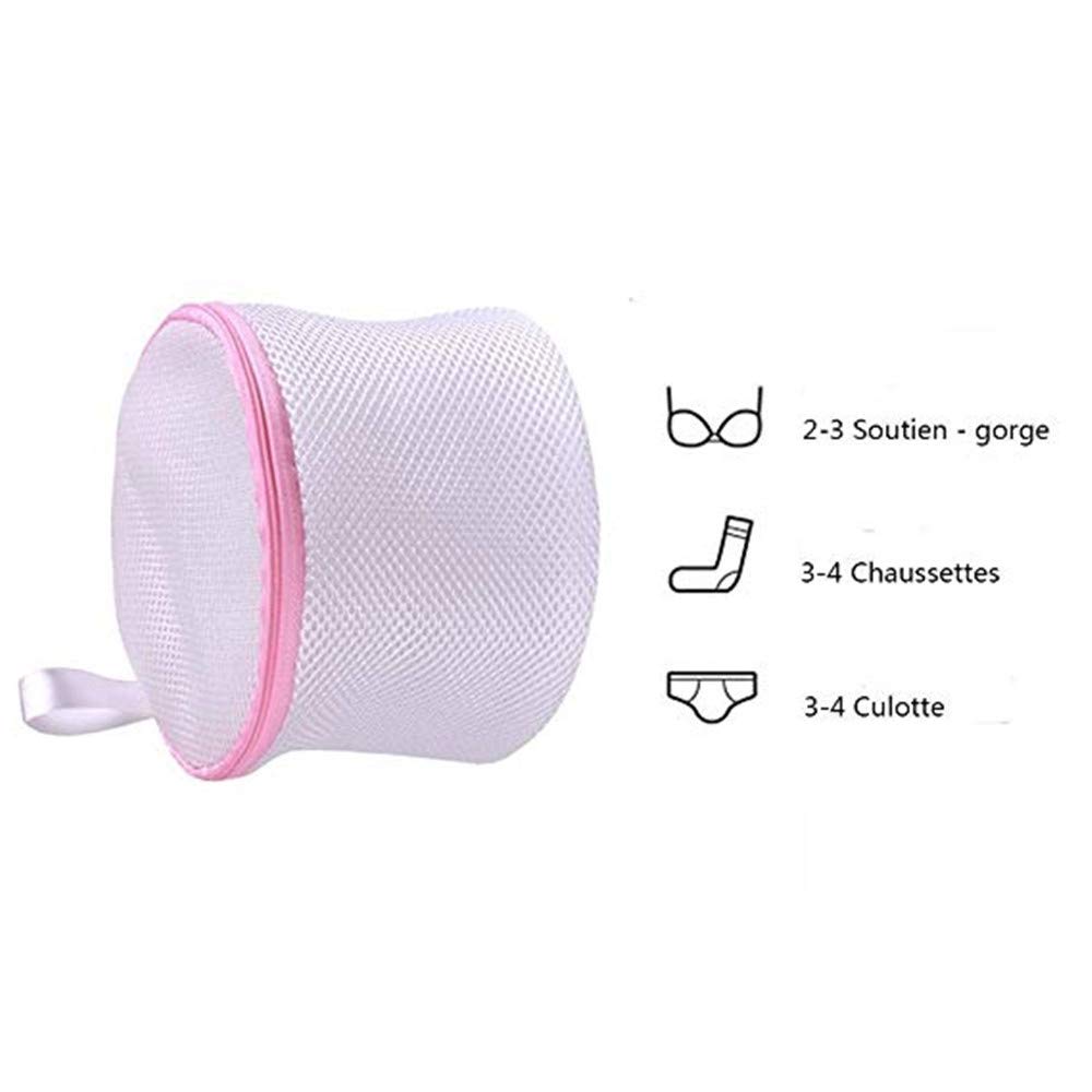 MUXItrade 7pcs Sacchetti Rete da Biancheria per Lavatrice Salva Reggiseno Bucato Borse con Zip Sacca per Vestiti Delicati Varie Misure per Camicie Calzini Lingerie Intimi