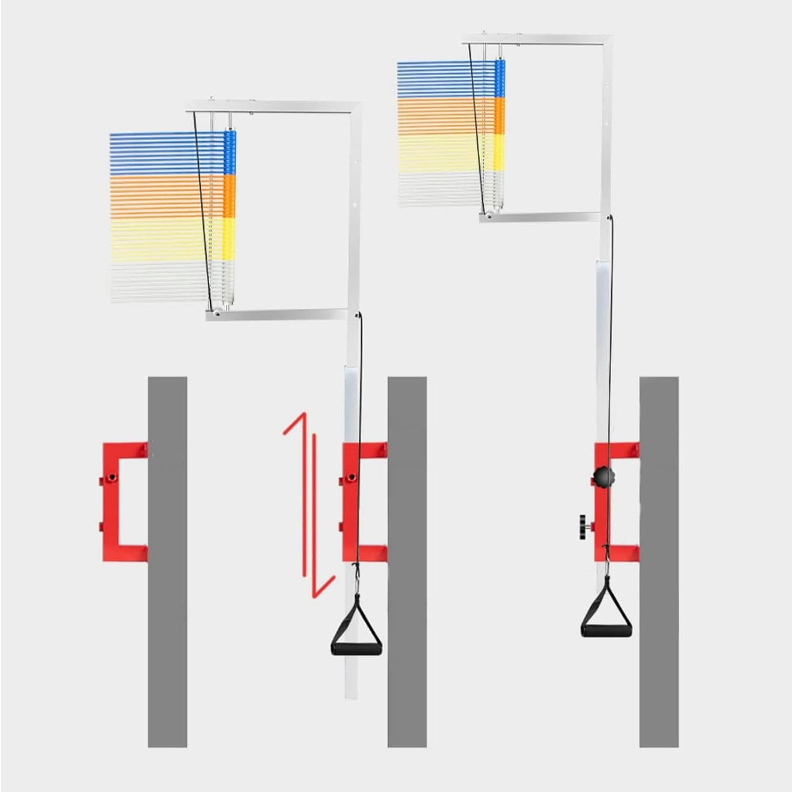 Testeur de saut vertical mural réglable en hauteur